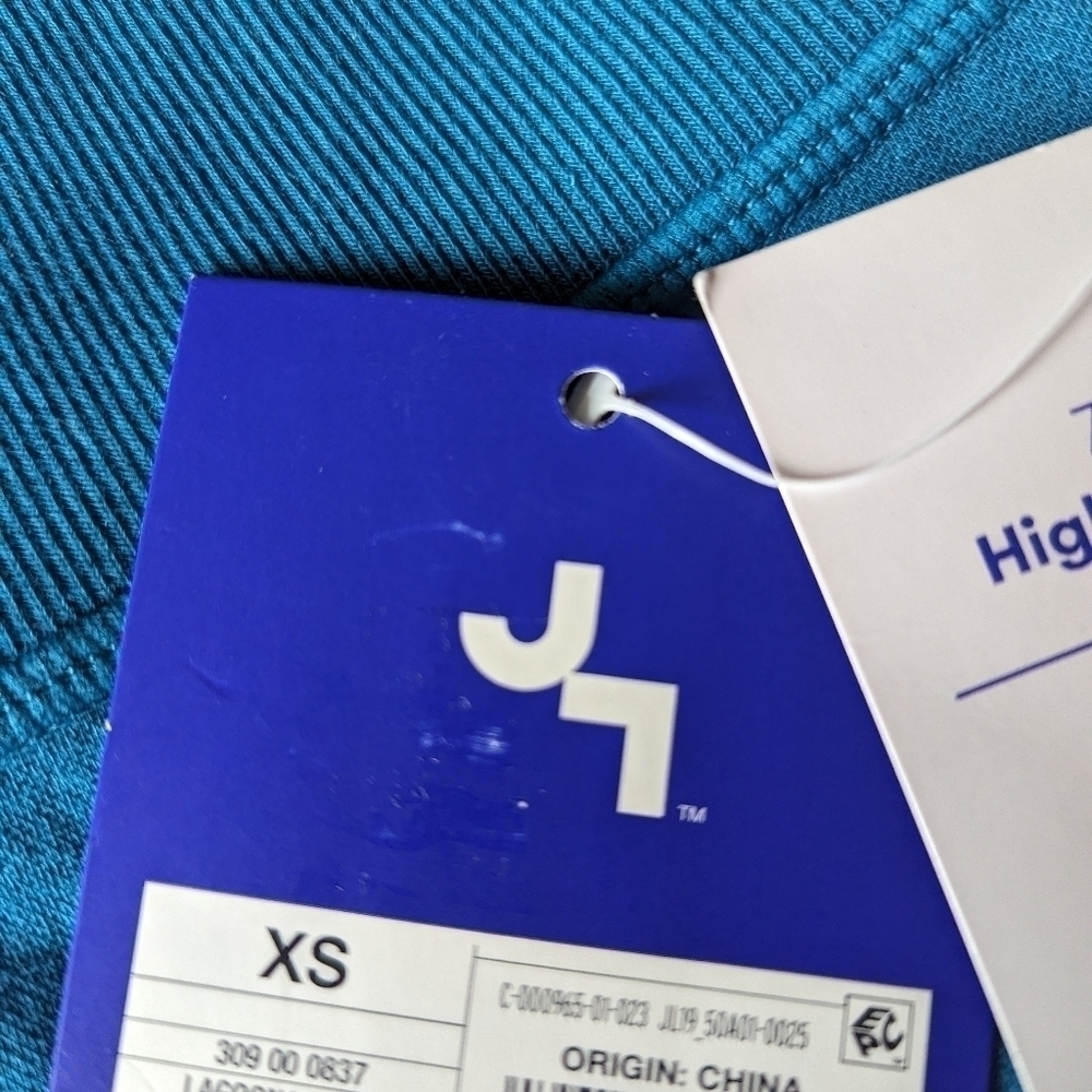 NWT Joy Lab Blue Teal High Rise 7/8 Legging XS - Picture 4 of 6